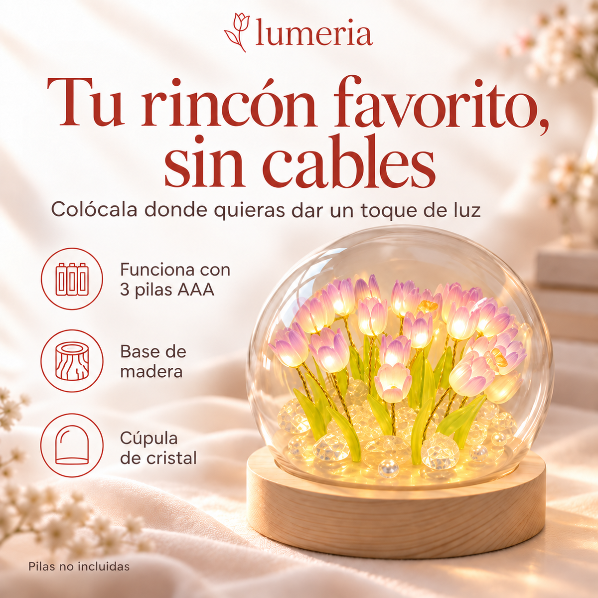 Lámpara de Tulipanes Lumeria.